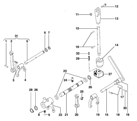 Picture of Comandi interni BRIK 1 (Fino/Until 2009) Motocoltivatore