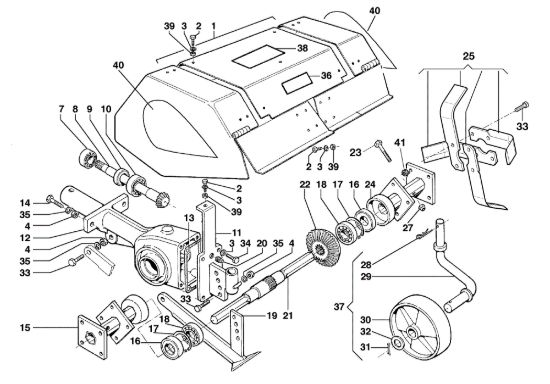 Picture of Fresa BRIK 1 (Fino/Until 2009) Motocoltivatore