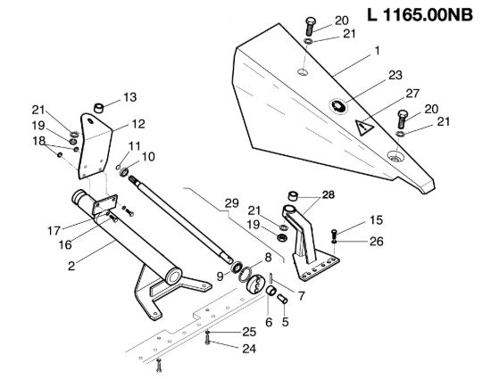 Picture of Movimento barra L00116500 NB (Da Marzo 2002) BRIK 1 (Fino/Until 2009) Motocoltivatore