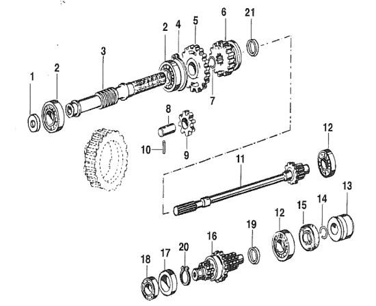 Picture of Ingranaggi (Cambio) 506 / 506 CDA Motocoltivatore