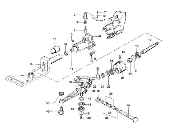 Picture of Movimento barra (Attacco registrabile) 506 / 506 CDA Motocoltivatore