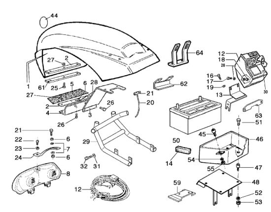 Picture of Cofano (Vers. 2) MAK 17 (Fino/Until 2009) Motocoltivatore