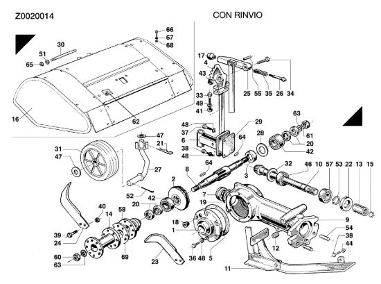 Picture of Fresa Z0020014 MAK 17 (Fino/Until 2009) Motocoltivatore