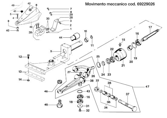 Picture of Movimento meccanico 69229026 FC 30 M Falciatrice