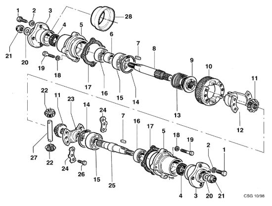 Picture of Ponte con differenziale KAM 5 (Fino/Until 2012) Motocoltivatore
