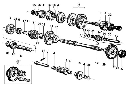 Picture of Ingranaggi (Cambio) MAK 18 Motocoltivatore