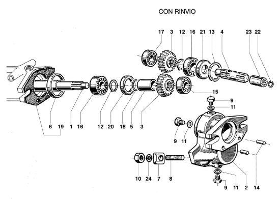 Picture of Rinvio MAK 18 Motocoltivatore