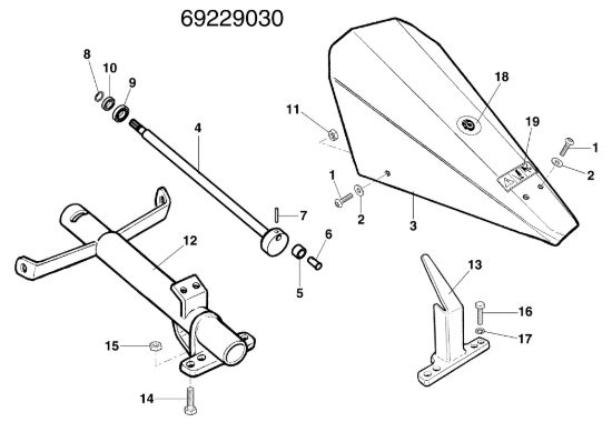 Picture of Movimento barra 69229030 BRIK 1 EMAK (EN 709) Motocoltivatore