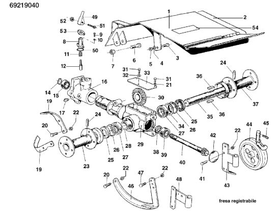 Picture of Fresa registrabile 69219040 KAM 4 (EN 709) Motocoltivatore