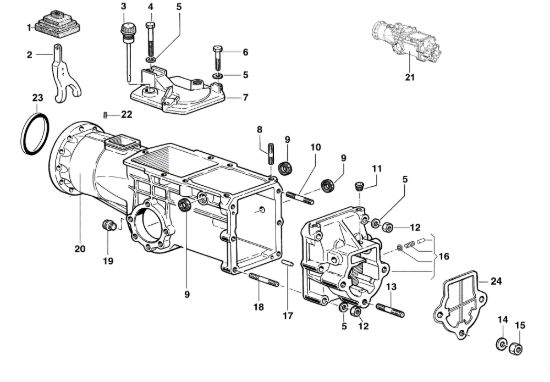 Picture of Scatola cambio KAM 5 HF (EN 709) Motocoltivatore