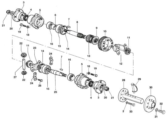 Picture of Ponte con differenziale KAM 5 HF (EN 709) Motocoltivatore