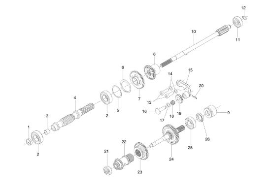 Picture of Ingranaggi (Cambio) BRIK 5 S Motocoltivatore