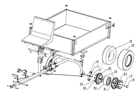 Picture of Rimorchio L0018601 KAM 13 S Motocoltivatore