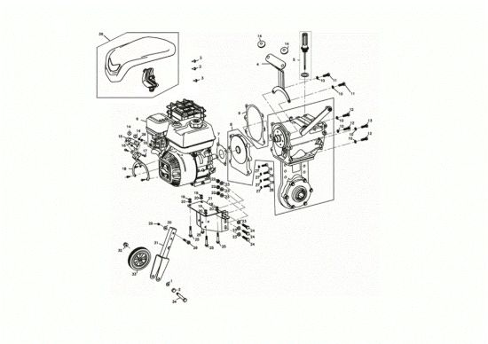 Picture of Motore 118 (K900 HR) - EURO5 Motozappa