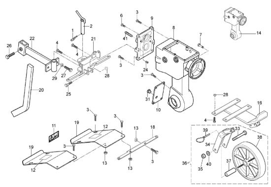 Picture of Scatola cambio 115 S Motozappa