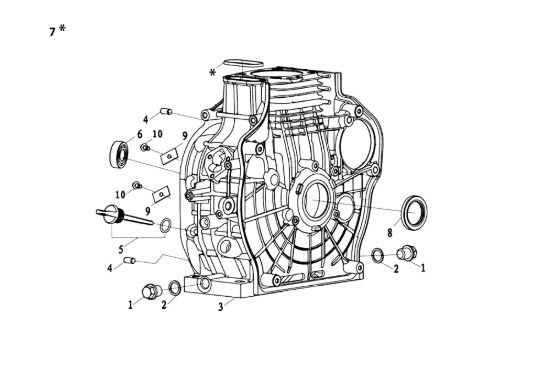 Picture of Basamento MOTORE K7000 HD - conico e cilindrico / conical and cylindrical Motore