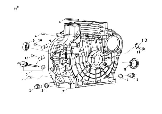 Picture of Basamento MOTORE K9000 HD (Diesel) Motore