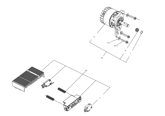 Picture of Esploso circuito elettrico KC300.9 Kress