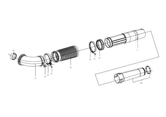 Picture of Esploso Tubo KC500.9  Kress