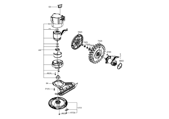 Picture of Esploso KR120E Ruote e accessori Kress