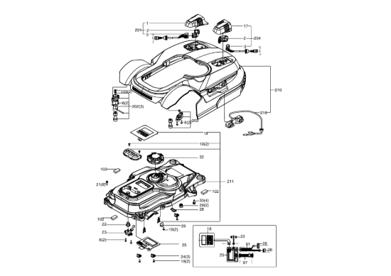 Picture of Esploso KR121E Copertura Kress