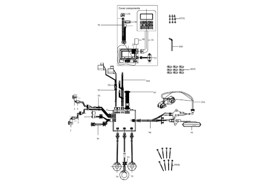 Picture of Esploso KR121E Circuito Impianto elettrico Kress