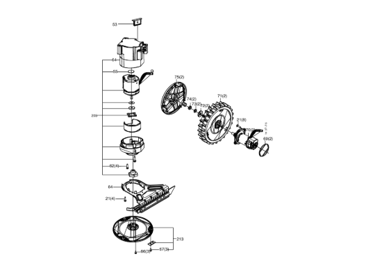 Picture of Esploso KR122E Ruote e accessori Kress