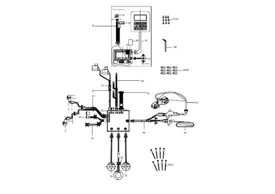 Picture of Esploso KR123E Circuito Impianto elettrico Kress