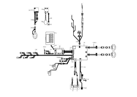 Picture of Esploso KR136E Circuito Impianto elettrico Kress