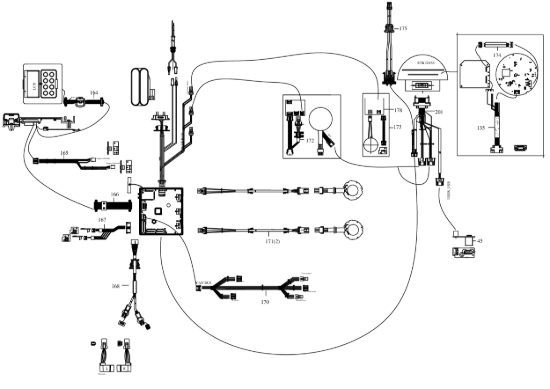 Picture of Esploso KR233E Circuito Impianto elettrico Kress