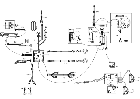 Picture of Esploso KR236E Circuito Impianto elettrico Kress