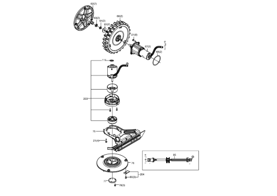 Picture of Esploso KR110 Motore Kress