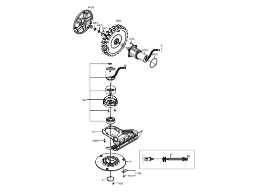 Picture of Esploso KR111 Motore Kress