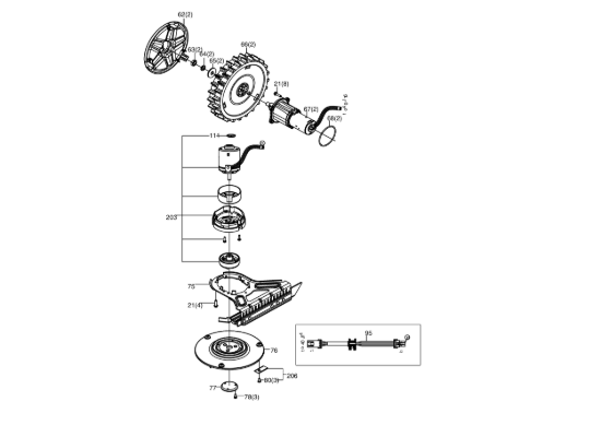 Picture of Esploso KR112 Motore Kress