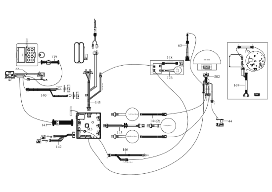 Picture of Esploso KR160E Circuito Impianto elettrico Kress