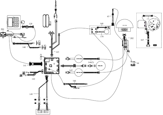 Picture of Esploso KR160E.A Circuito Impianto elettrico Kress