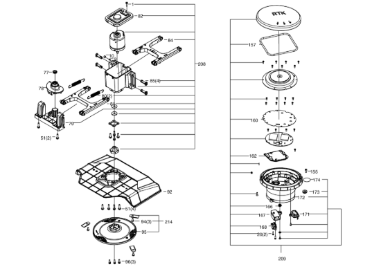 Picture of Esploso KR160E.A Motore Kress