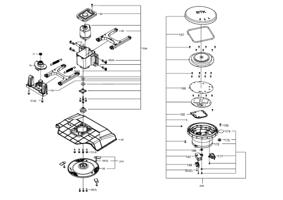 Picture of Esploso KR173E Motore Kress