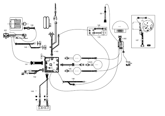 Picture of Esploso KR174E Circuito Impianto elettrico Kress