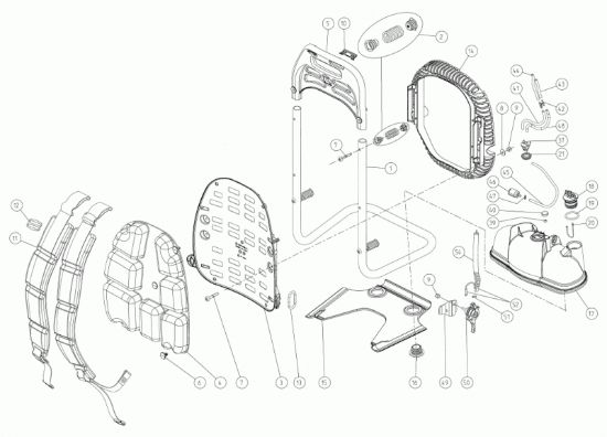 Picture of Telaio, schienale, serbatoio BL1200CV