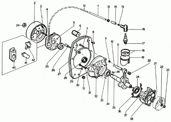 Picture of Motore C3 (mod con volano magnete) prodotto dal  04/04/89