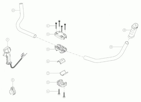 Picture of Manubrio con impugnatura DC5M