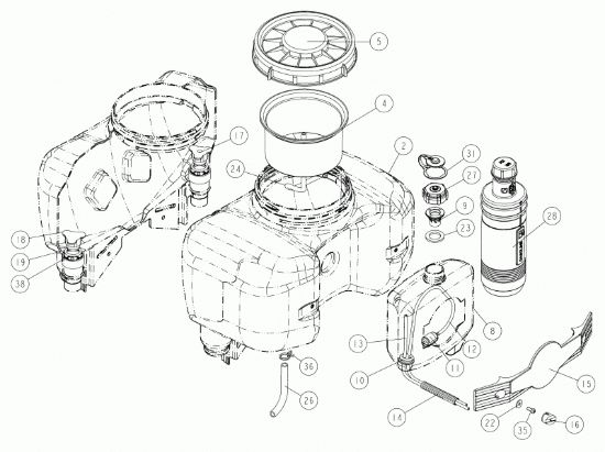 Picture of Serbatoio liquidi L.17 e miscela x carb. prime  prodotto dal 01/01/2010