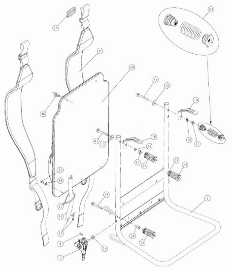 Picture of Telaio, schienale, spallacci serie 3 Evo 