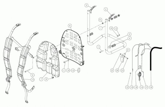 Picture of Telaio, schienale, spallacci L3EVO prodotto dal  C/D L.12/