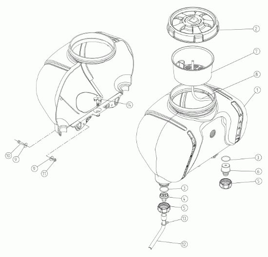 Picture of Serbatoio liquidi M1200
