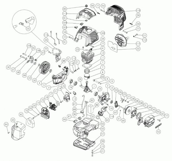 Picture of Motore C5SC 52cc Eur5 L.1 