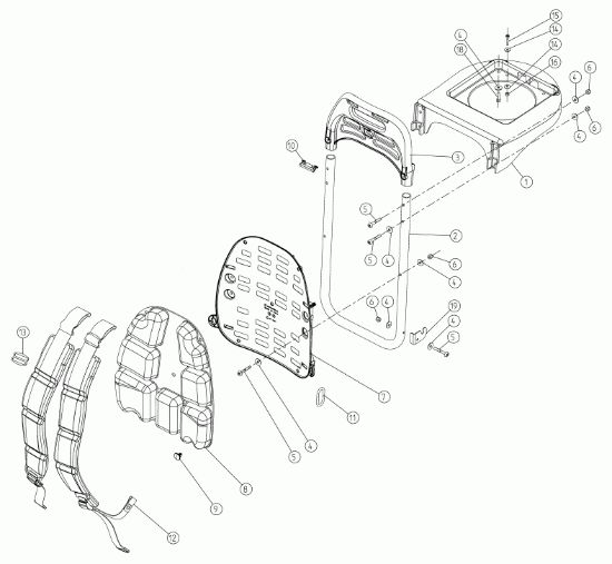 Picture of Telaio e schienale V1200B