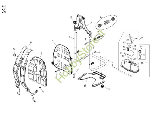 Picture of Serbatoio / Telaio AT 9000 Atomizzatore