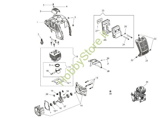 Picture of Motore DSH 2500 S Decespugliatore